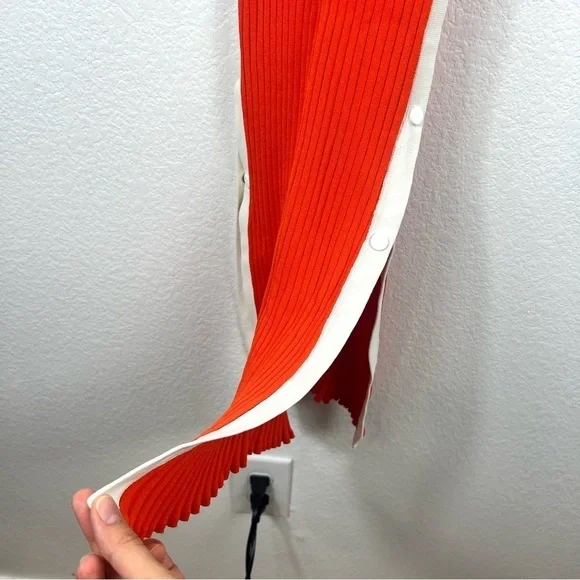 Solid & Striped Kimberly Dress in Flame Rib size M - Picture 4 of 9